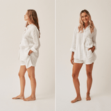 The Linen Short - White