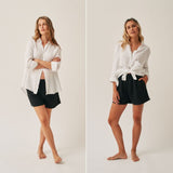 The Linen Short - Black