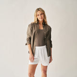 The Linen Short - White