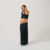 The Linen Maxi Skirt - Black
