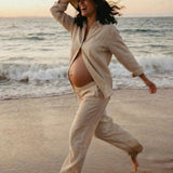 The Oversized Linen Shirt - Oat