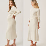 The Midi Knit Skirt