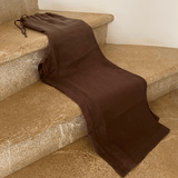The Wide-Leg Linen Pant - Chocolate