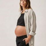 The Oversized Linen Shirt - Sage