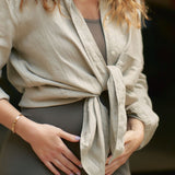 The Oversized Linen Shirt - Sage