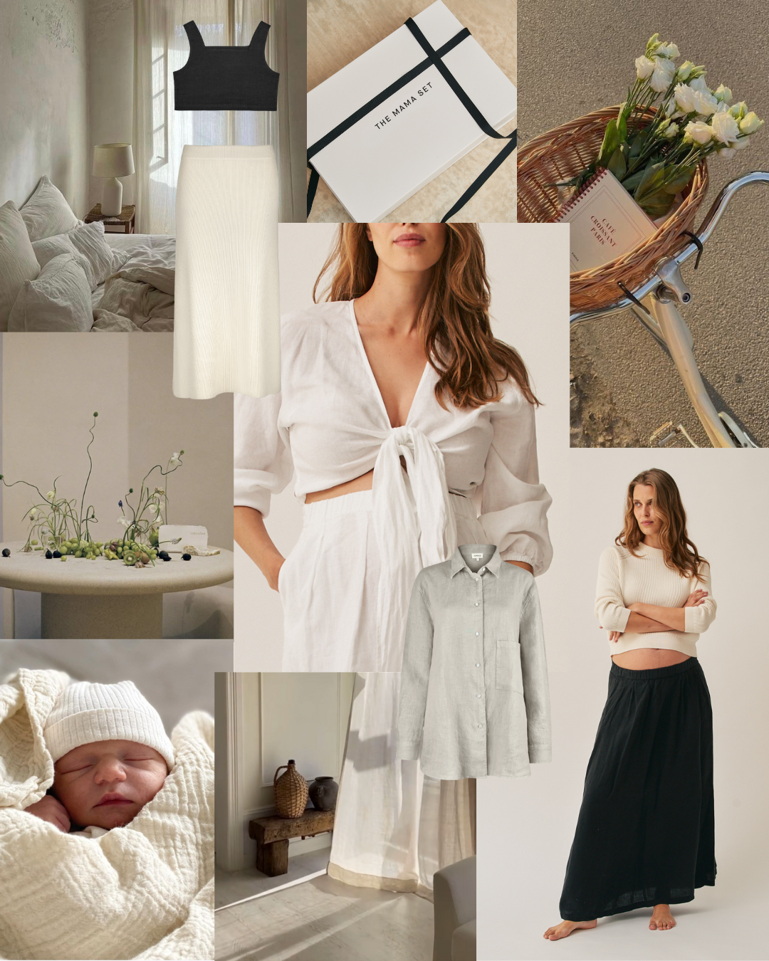 The Linen Crop Top - White – The Mama Set The Linen Crop Top - White – The Mama Set