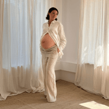 The Wide-Leg Linen Pant - Chocolate