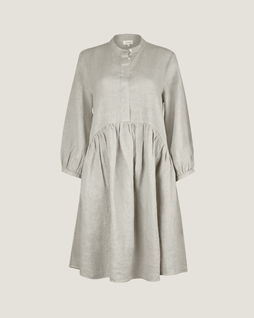 The Linen Shirt Dress - Sage