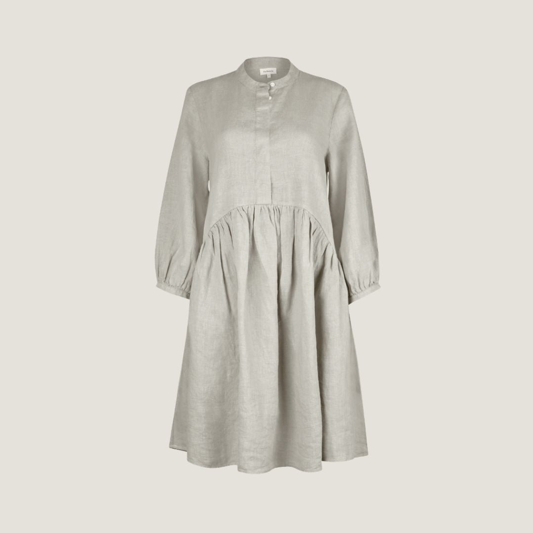 The Linen Shirt Dress - Sage