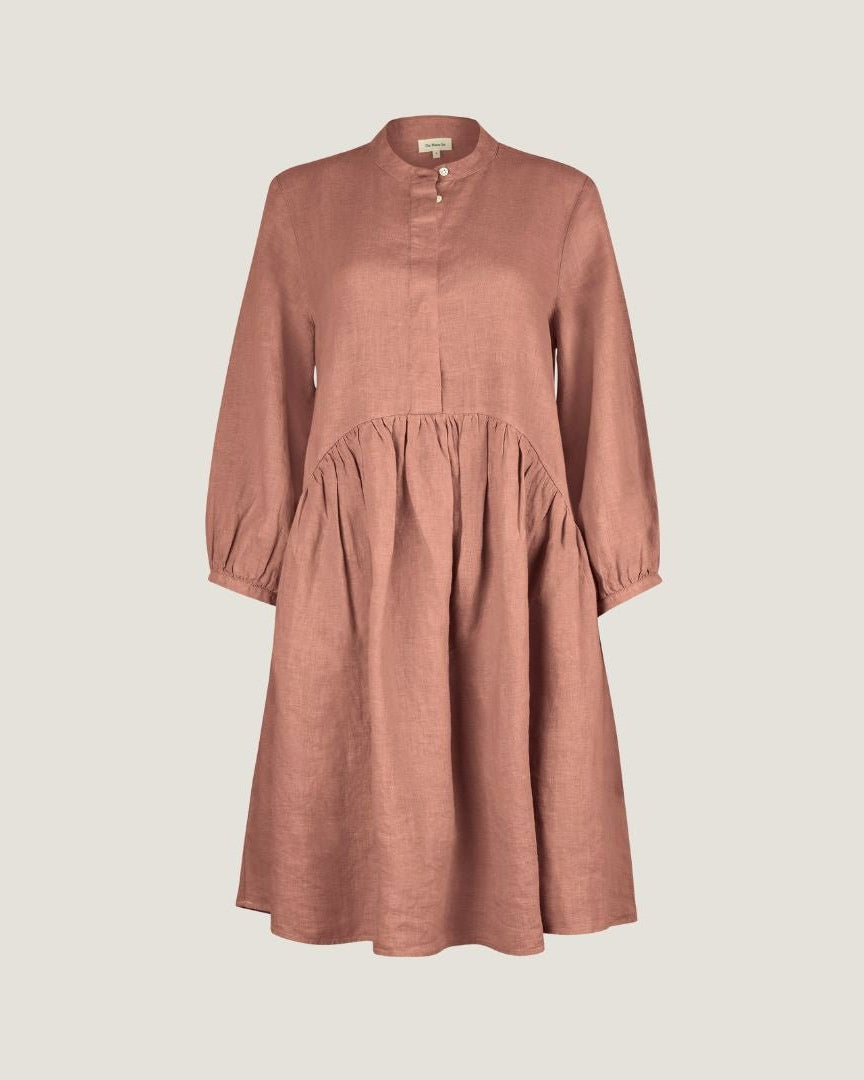 The Linen Shirt Dress - Terracotta