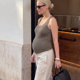 The Wide-Leg Linen Pant - Oat