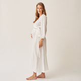 The Linen Wrap Dress - White