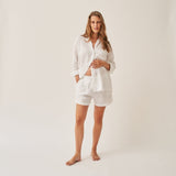 The Linen Short - White