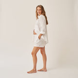The Linen Short - White