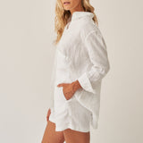 The Linen Short - White