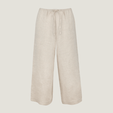The Wide-Leg Linen Pant - Oat